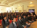 1. Students viewing film at Gyan Ganga Educational Academy